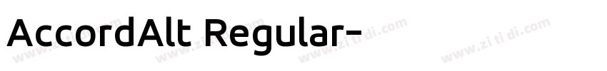 AccordAlt Regular字体转换